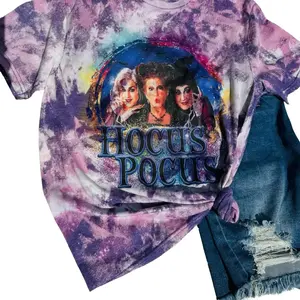 Halloween handmade bleached T-Shirt