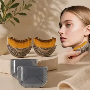 2 Pack Lymphatic Drainage Face & Neck Brush Set, Facial Massage Tool for Sculpting, Jawline Toning, Detox & Skin Tightening, Soft Bristle Ergonomic Design for Glowing Skin, Relaxation & Skincare Routine