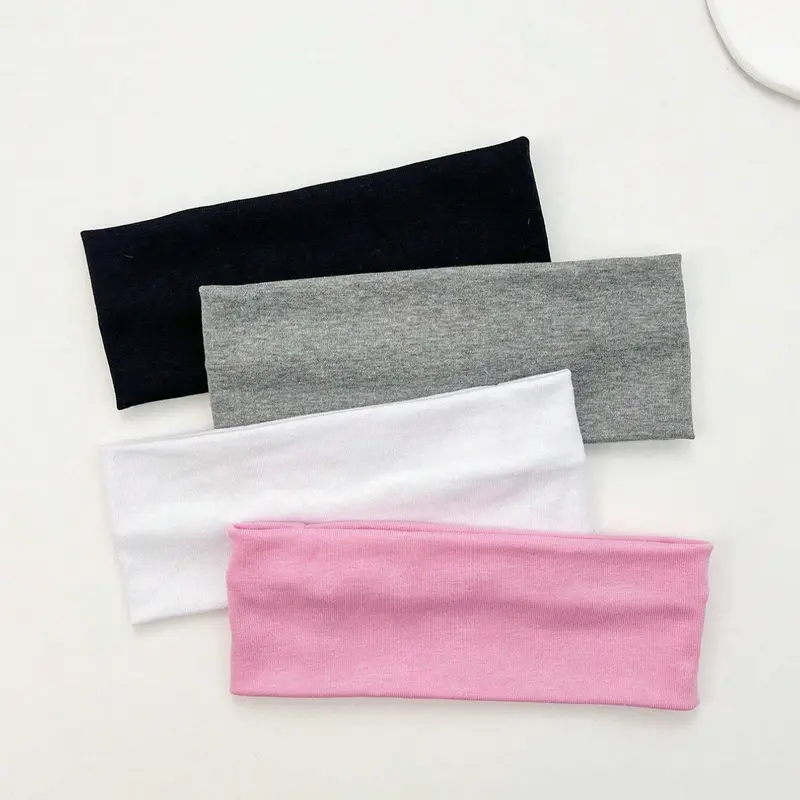 4pcs/Set Women's Fabric Headband, Sports Headband, Workout Headbands, Suitable For Daily Wear Gym Hair Accessories For Women Vacation Summer Outfits