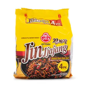 Ottogi Jin Jjajang Noodle Smoked Black Bean Flavor 135g*4 540 g