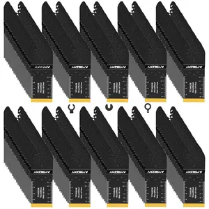 200 count Oscillating Tool , Titanium and High Carbon Steel   for  Metal and Plastic, Quick Release Multitool  Kits, Oscillating Tool Accessories Kit
