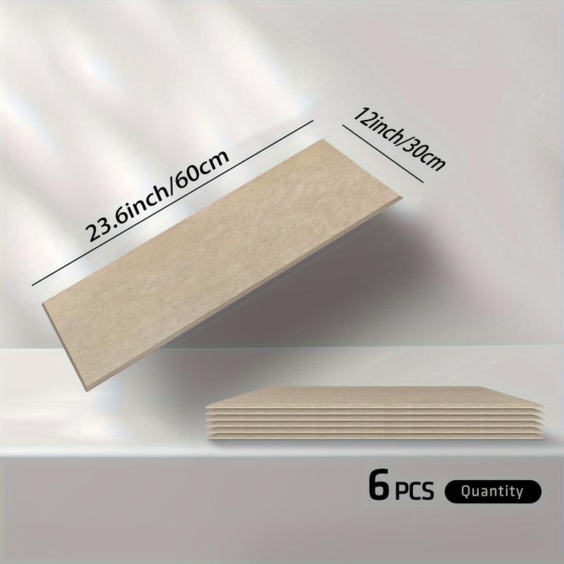 6-Pack Self-Adhesive Acoustic Panels, 23.6*12 inch Decorative Soundproofing Panels, Wall and Ceiling Acoustic Treatment Tiles, Artistic Sound Absorbing Panels, Perfect for Home and Office to Reduce Echo and Noise, Bedroom Decor girl room accessories