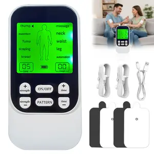 Oceantree Gift Muscle Stimulator & Accessories - Non-Invasive EMS Machine for Neck & Back Pain Relief, Sciatica - Electrotherapy with 10 Modes & 30 Intensity Levels Lymphatic Drainage Roller