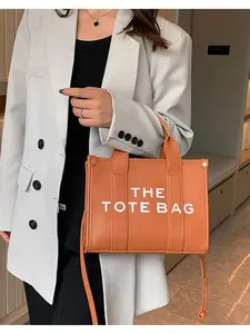 Women's Multifunctional PU Tote Bag, Elegant Minimalist Handbag, Crossbody & Handheld, Waterproof Lightweight, Ideal for Work, Vacation, Daily Use