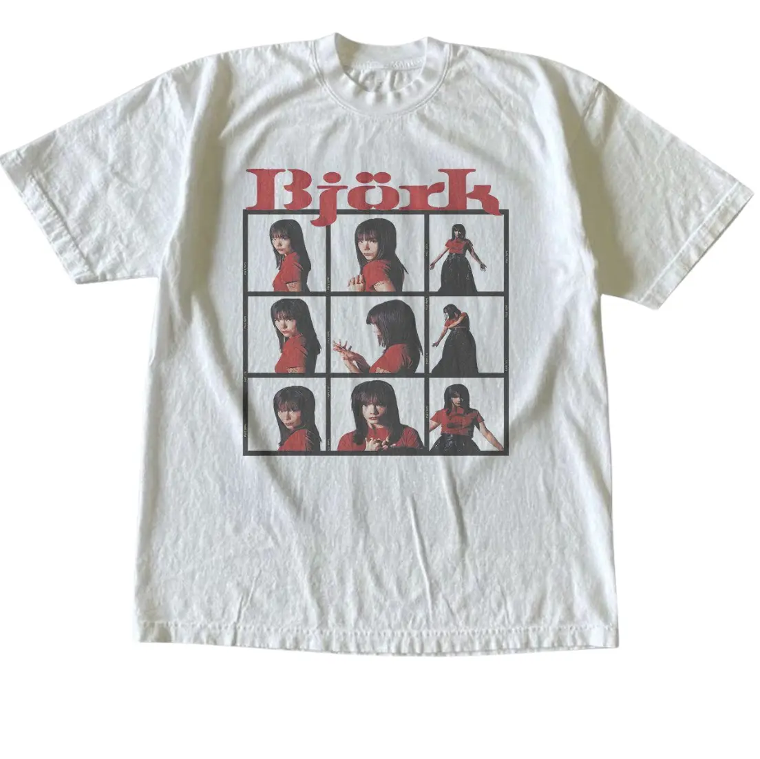 Gildan Men's Women's T-shirt, Bjork Tee, Art Pop Music Tshirt, Gothic Grunge Emo Scene Amity Affliction, Gift Shirt, Menswear Womenswear Top Underwear Streetwear Check Crewneck Fit Printed Minimalist