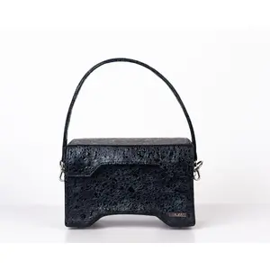 NIYA BAG |Stone high quality uniquely shaped handmade genuine leather bag