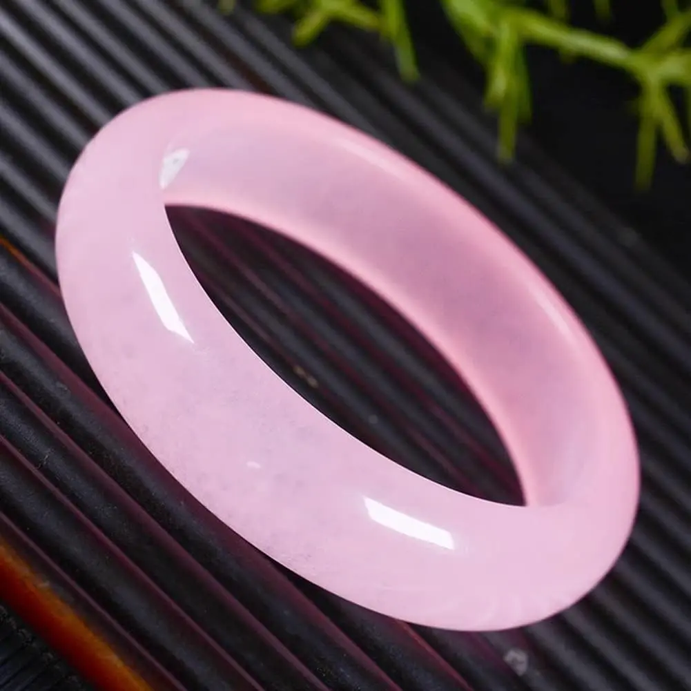 Natural Pink Agate Bangle, You Can Pick Color and Size in Our  livee rooom.