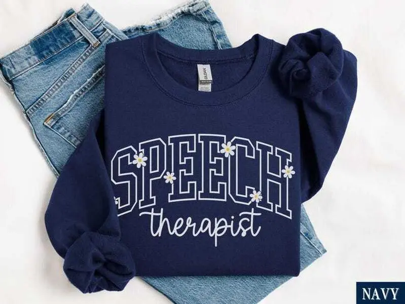 Speech Therapist Short Sleeved T-SHIRT / Sweatshirt ,  Speech Therapy T-shirt , SLP short sleeve, Unisex Womenswear Clothes