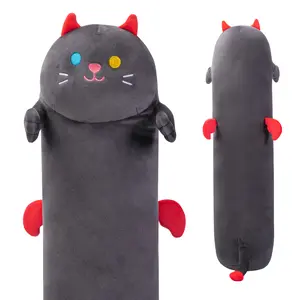 MeWaii  Plush Body Pillow, Demon cat  Stuffed Animals Kawaii Plushies Pillow Glow in The Dark Gift for Girls Boys, Birthday Gifts Halloween Christmas Gift for Girls Boys