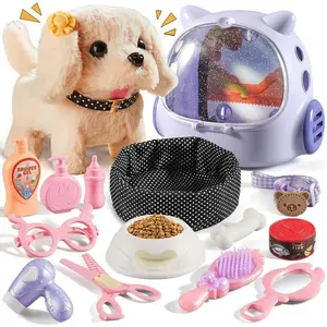 Ideas Birthday Gifts for Girl 16 Pcs Robot Dog Toys for Girls, Toys for 3 4 5 6 7 8 Year Old Girls Kids Boys, Realistic ,