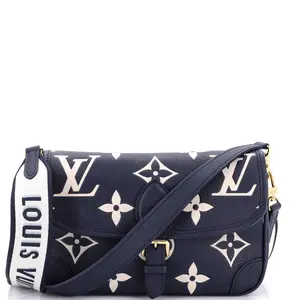 Pre-owned Louis Vuitton Leather Shoulder Bags Diane NM Handbag Bicolor Monogram Empreinte Giant by Rebag