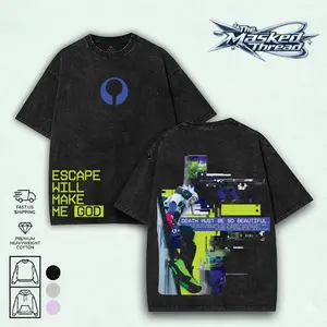 Collection Marathon Gameplay Washed Lightweight Cotton TSHIRT, Vintage Gaming Tee, Gamer Streetwear Gift For Gamer