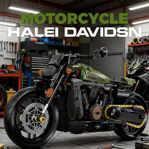 Motorcycle Building Blocks, 1 Box 1:8 Scale Motorcycle Model Building Blocks, High Difficulty Assembly Toy, Birthday Gift for Teenagers