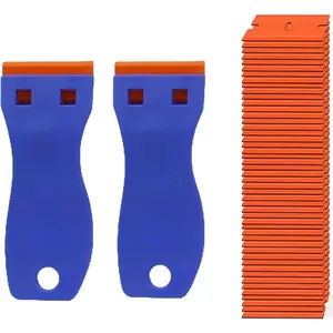 120PCS blade scraper and blade - scraper tool - Label sticker removal tool - remover for car window stickers, gaskets, and