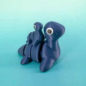 Pocket Pal Flexi Nessie Articulated Loch Ness Monster Figurine – Unique Fidget Gift for Collectors, Desk Toy, Sensory Play