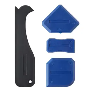 4 Pieces Silicone Caulking Tools Compatible with Sealant Grout Finishing Sealing Blue Caulk Tool Kit Caulking Finishing Tools