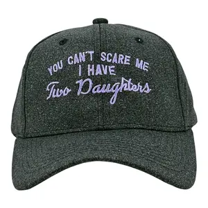 You Cant Scare Me I Have Two Daughters Hat Funny Sarcastic Parenting Graphic Novelty Cap Funny Hats Dad Joke  Funny Daughter  Novelty Caps for Men Black - Standard