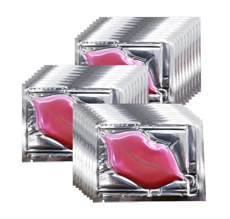 Adofect 30 Pcs Collagen Crystal Lip Masks, Pink Hydrating Lip Mask Set for Dark Lips Treatment -Anti Chapped - Anti Wrinkle Patches, Gifts for Women