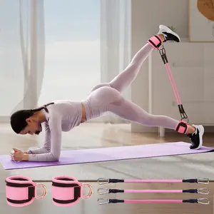 Ankle Resistance Bands, Leg Resistance Bands forWomenMen for Hip Lift, Toning and Leg Fitness EquipmentBodyBands Set with Carry Bag