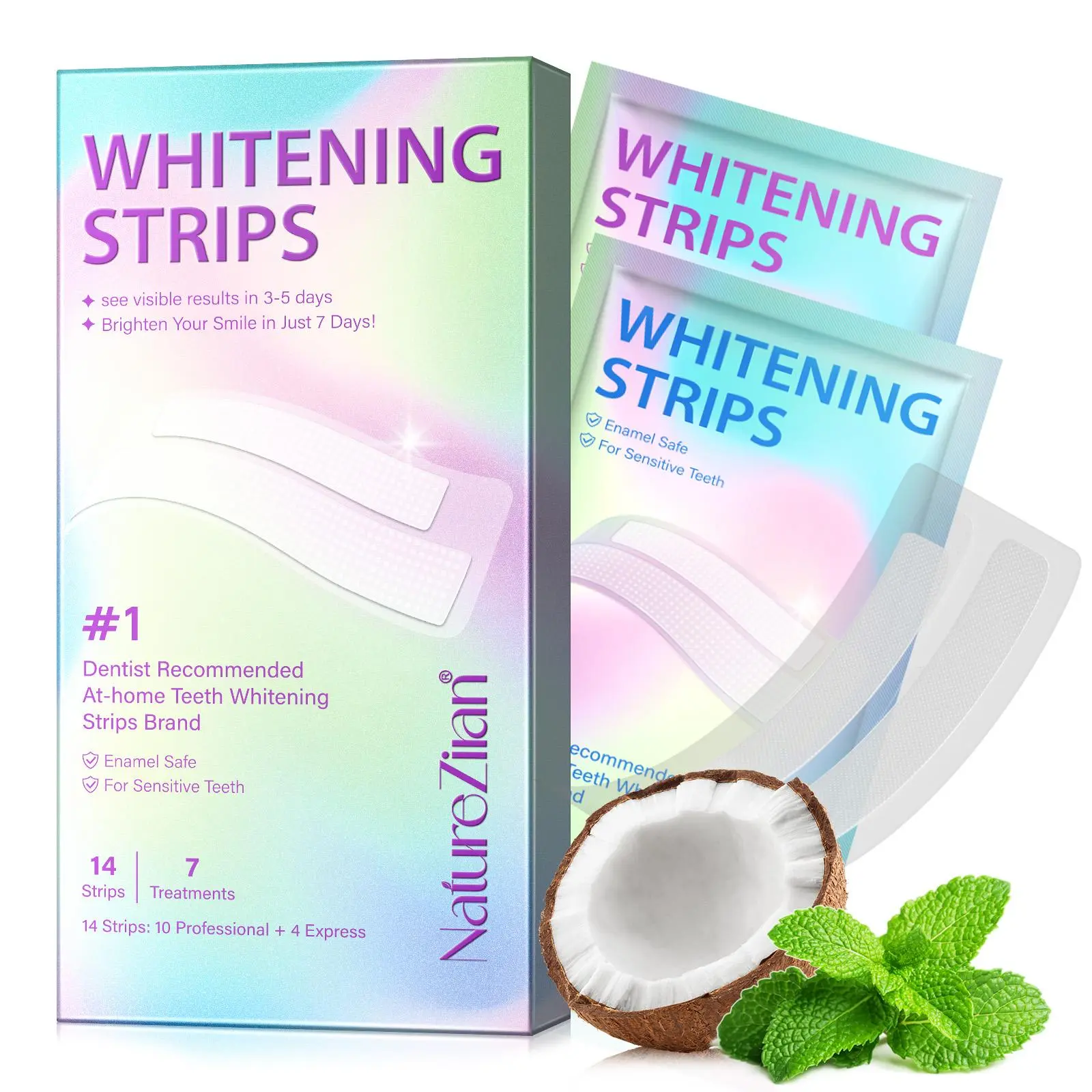 Teeth Brightening Strips, Whitening Teeth Strips, 1 Box Teeth Care Strips, Teeth Care Products for Men & Women, Daily Oral Care Products