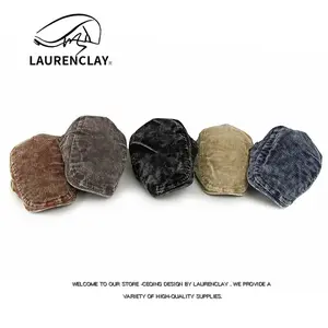 Autumn New Hat for Men and Women Corduroy Beret British Retro Forward Cap Casual Duckbill Cap Washed Cotton