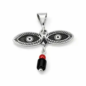 Azabache con ojos de santa lucia plata 925 Pendant Design Charm Necklaces
