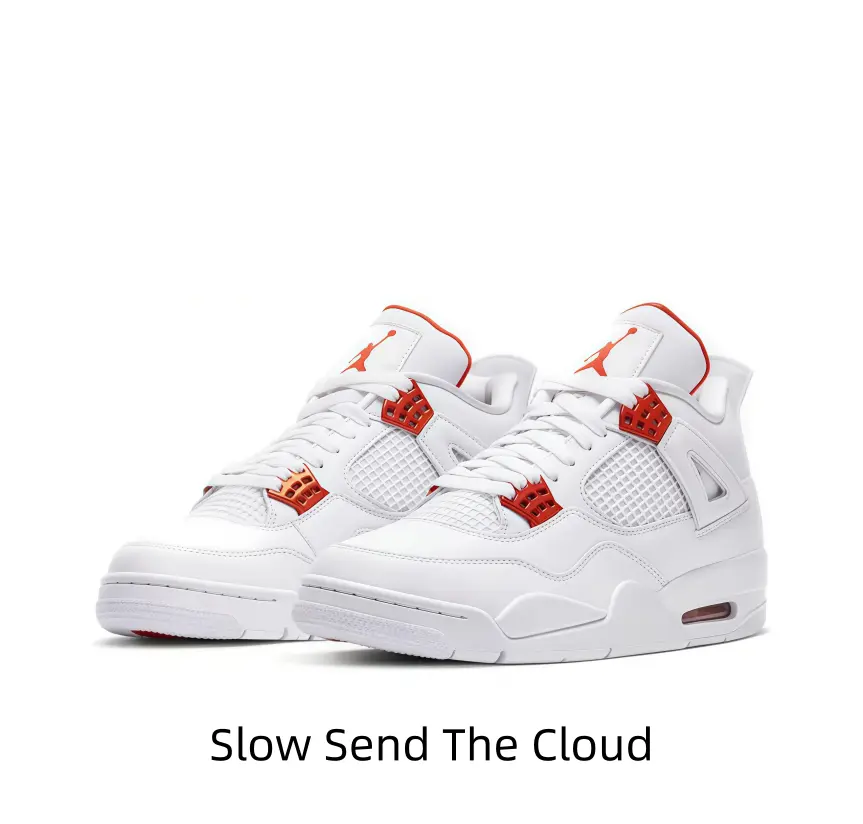 Monochrome White Trainers with Bold Orange Hardware & Textured Upper – Durable Build + Signature Heel Tab for All-Day Comfort and Trendy Looks
