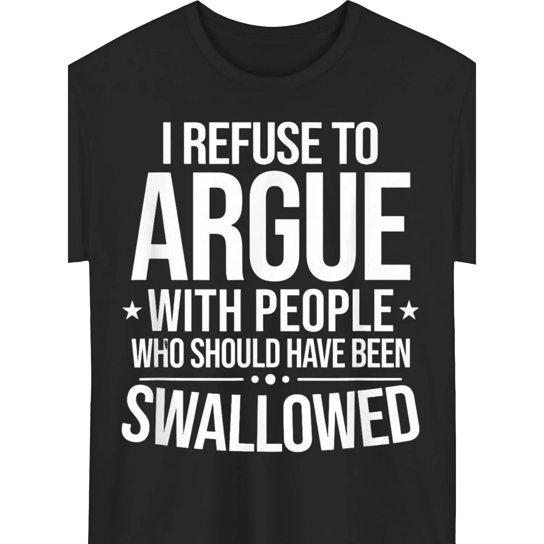 Men's Sarcastic Slogan Graphic Tshirt in Thick Soft Cotton, Streetwear Menswear Top with a Relaxed Fit and Round Neck, Plus Sizes Available, Casual
