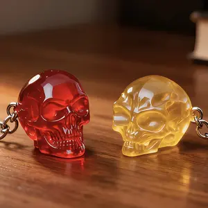 Skull Epoxy Resin Mold, Skull Pendant Keychain Charm, Alien Skull Mirror Silicone Mold, Ice Cube Tray Mold, Multi-Purpose Mold