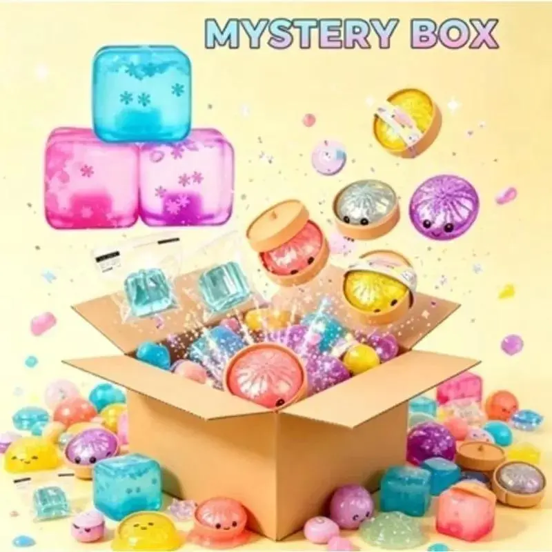 Sensory Squishy Blind Box Series - Random Cute Slow-Rise Toy, Collectible Stress Relief Fidget Ball, Surprise Gift for Kids