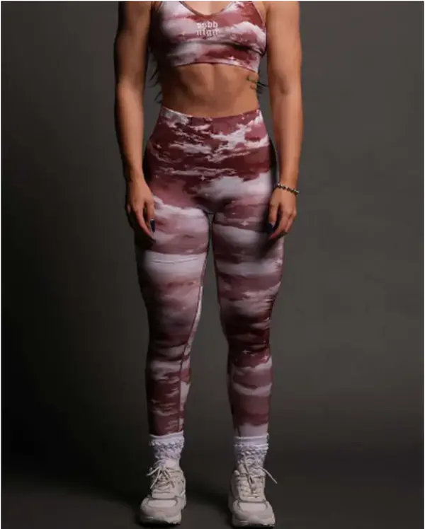 Women's Darc Sport SSDDNFGU Everson Seamless Scrunch Leggings, Canyon Rust Desert Night Sky, Sports & Outdoor Active Bottoms