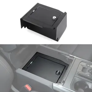 For 2021+ Ford F150 Interior Center Console Locking Armrest Console Safe Box