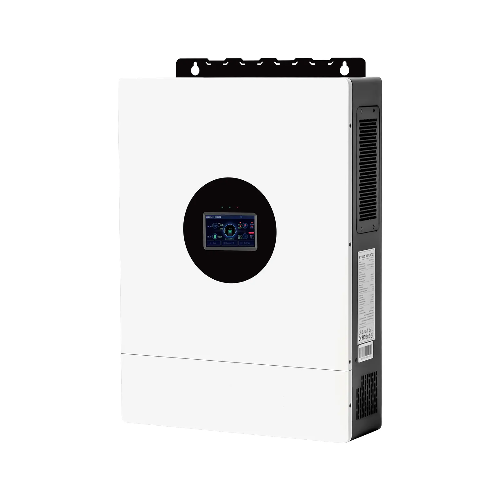 12000W Solar Hybrid Inverter 48Vdc to 120V/240V AC Split Phase 60Hz, Pure Sine Wave, Batteryless and Dual MPPT Input Built-in 200A MPPT Solar Controller, Support Parallel 6 Units, built-in WIFI and Bluetooth for Home On/Off-Grid systems Emergency