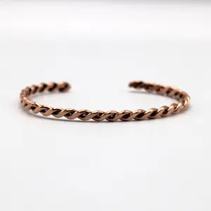 Twisted copper bracelet