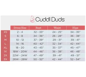 Cuddl Duds Fleecewear with Stretch Button Front Wrap