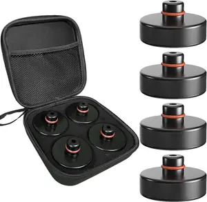 Lifting Jack Pad Set for Tesla Model 3/S/X/Y (2013-2026), 4-Pack Heavy Duty Rubber Lift Pucks with Storage Case, Tesla Lift Accessories