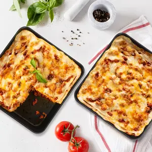 Non-stick Brownie Pan, 2/3pcs Rectangular Carbon Steel Baking Tray, Cake Baking Tray for Oven, Kitchen Bakeware