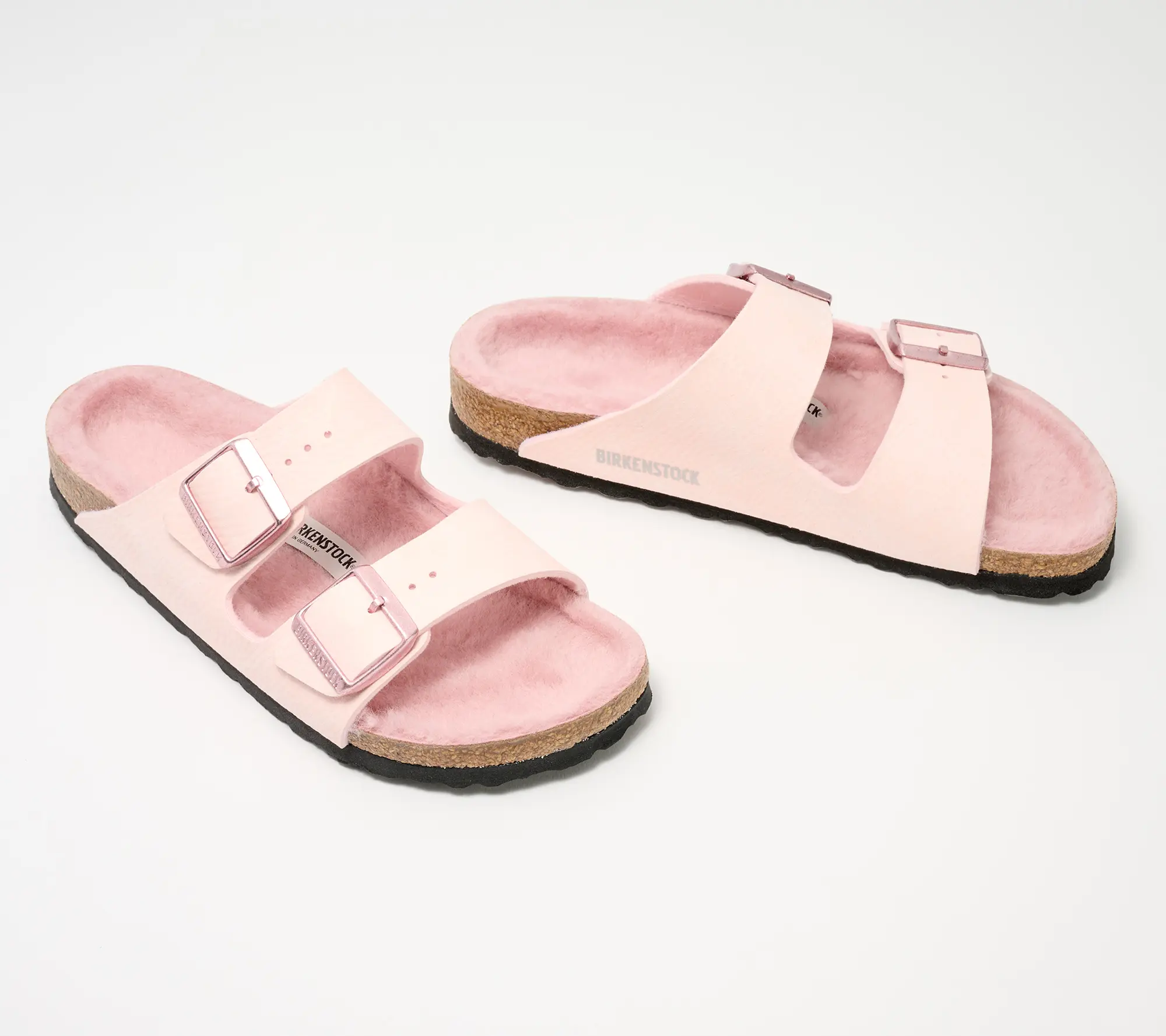 Birkenstock Shearling Two-Strap Sandal - Arizona