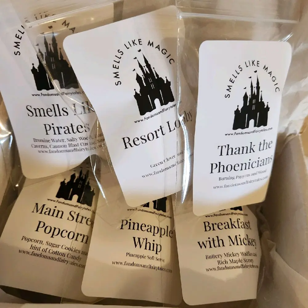 Magical Theme Park Scent Sampler Wax Melt Home Fragrance that smells like your favorite parks