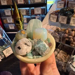 Customized Crystal Confetti - Unique Display of Rocks and Stones in a Bowl