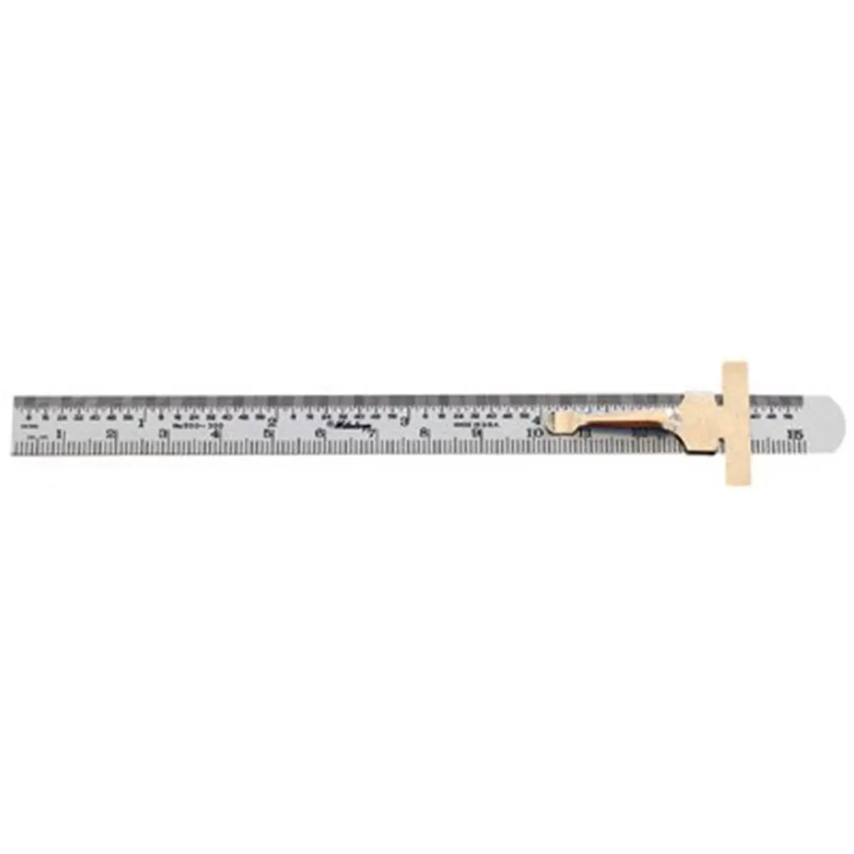 Mitutoyo Satin Chrome 6 in/150 mm Inch-Metric Dual Scale Stainless Steel Flexible Rule - Portable Measuring Tool, Measuring Instrument, Easy to Read, Pocket-Sized with Pocket Clip for Office & School Supplies