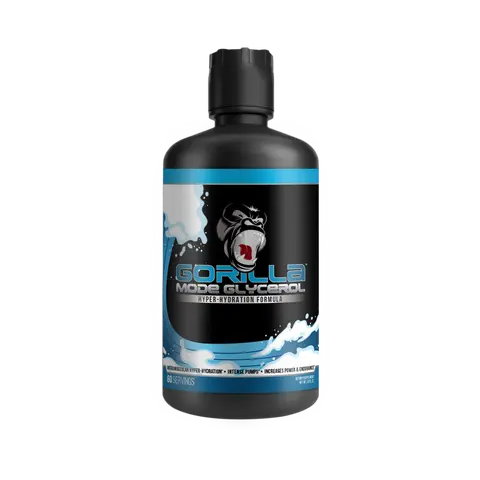 Gorilla Mode Liquid Glycerol Preworkout Supplement Drink Mix - Unflavored, 25g, Muscle Fitness Supplement for Adults with Hydration Support (33 FL OZ)