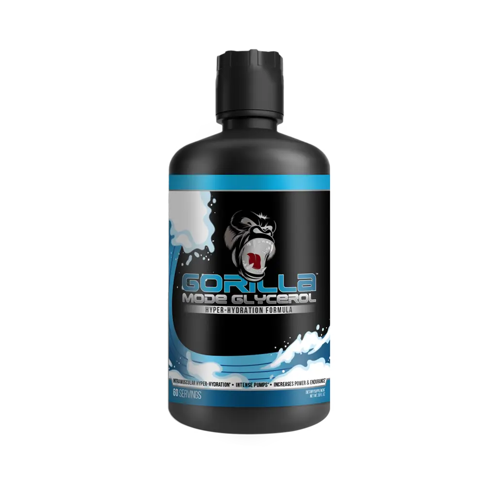 Gorilla Mode Liquid Glycerol Pre-Workout - Hydrating Pre-Workout Formula for Int...