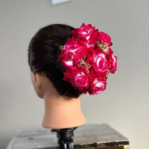 Bun Guda maker flower gajra hair accessories for women and girls.