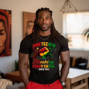 Juneteenth T-Shirt - Breaking Every Chain, Black History Month Gift, Freedom Celebration Tee, Unisex Pride Shirt