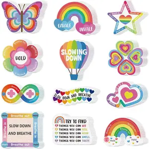 72 count Calm Strips for  - 12 Styles Textured Sensory Strips, Mental  &  Stickers for Adults &