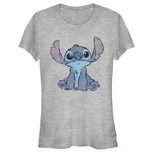 Junior's Lilo & Stitch Watercolor Stitch T-Shirt