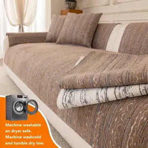 1pc Plush Sofa Cover Sofa Slipcover Universal All Seasons Modern Simple Design, Luxurious Multi-Functional Anti-Slip Washable Pet Friendly Warm