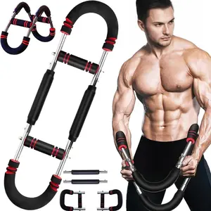 Adjustable Arm Trainer, Portable Power Twisted Bar, Detachable Design Fitness Equipment for Home Gym, Gym Accessories for Men and Women