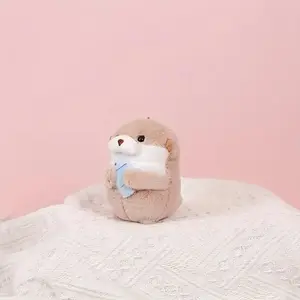 1 Piece Adorable Otter Plush Cat Toy Fish - Soft Durable Cute Design Perfect for All Cats Dogs Play Interaction